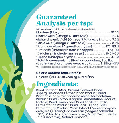 Solid Gold SeaMeal Cat Probiotic & Dog Probiotics for Digestive Health - Kelp Powder Dog & Cat