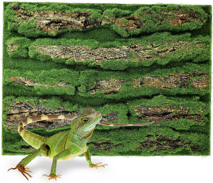 15.75x11.81in Reptile Terrarium Cork Background,Bearded Dragon Tank Bark Backdrop Wall Decor with