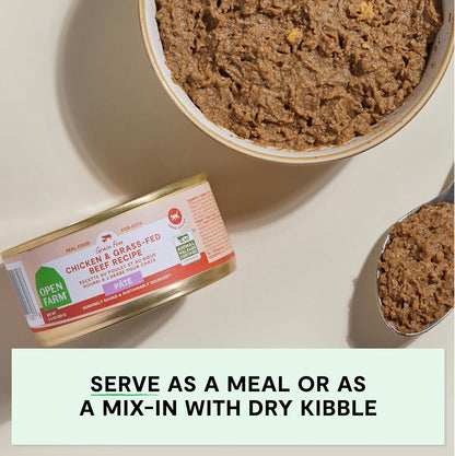 Open Farm Canned Cat Food, Paté for Complete & Balanced Nutrition, Grain-Free and Legume-Free Wet
