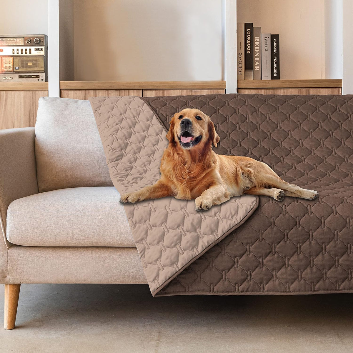 gogobunny 100% Double-Sided Waterproof Dog Bed Cover Pet Blanket Sofa Couch Furniture Protector for