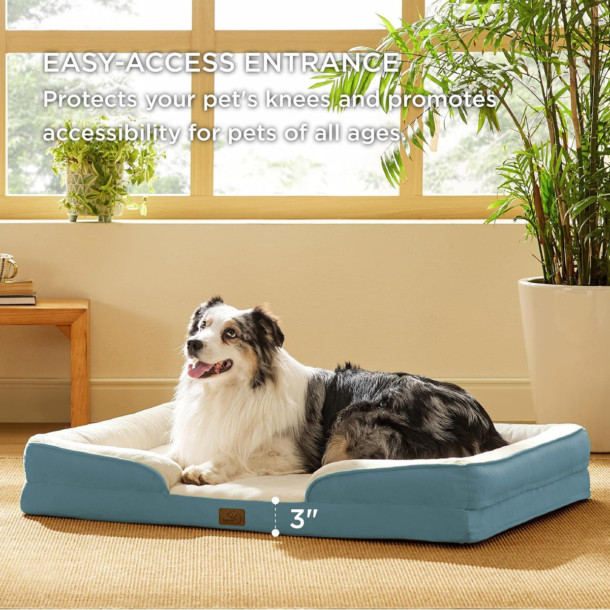 Bedsure XL Orthopedic Dog Bed for Extra Large Dogs - Washable XLarge Dog Cat Bed Waterproof