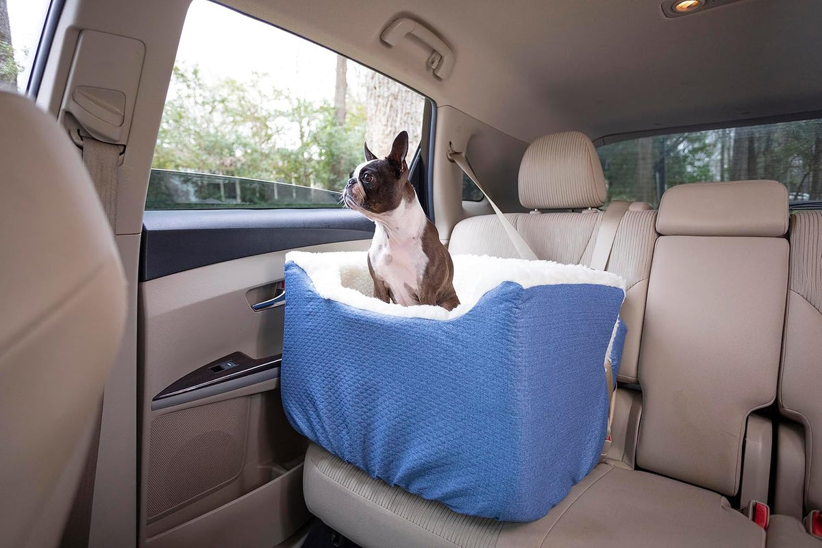 Snoozer Dog Car Seat, Lookout I Dog Booster Car Seat for Small Dogs Under 25lbs, Size: Medium