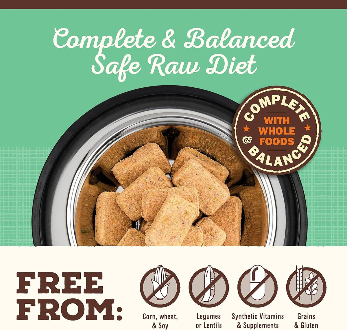 Primal Freeze Dried Dog Food Nuggets, Chicken; Complete Balanced Meal, Topper or Treat; Premium