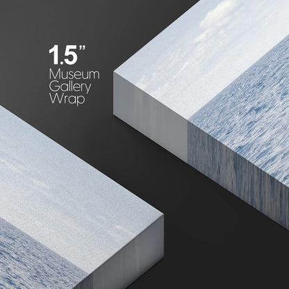 wall26 Canvas Print Wall Art Tropical Ocean Sea Water Horizon Blue Whale Nature Animals Photography