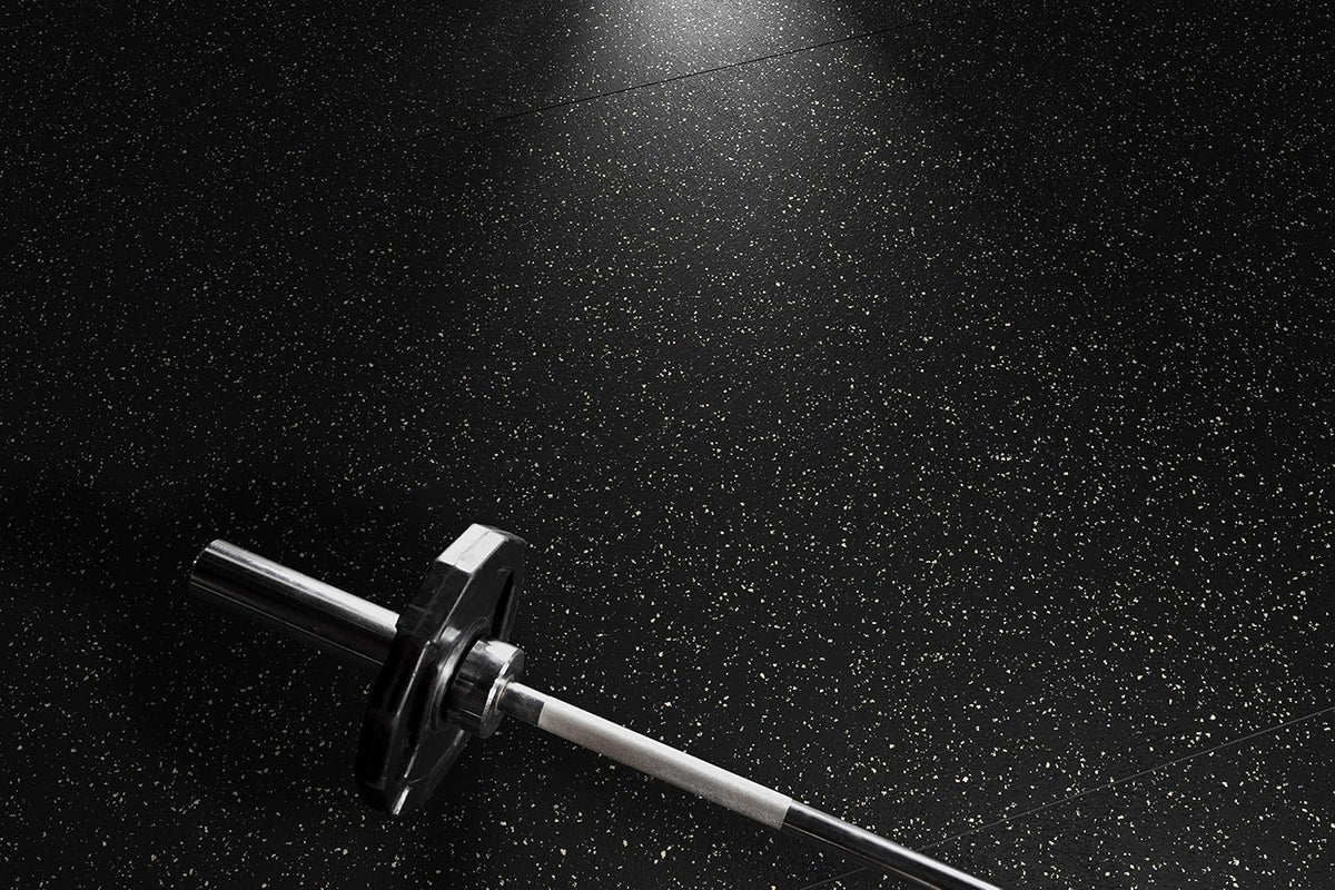 Playsafer Genaflex Rubber Gym Floor Mat, Heavy Duty Commercial Protective Gym Flooring Roll - 8mm