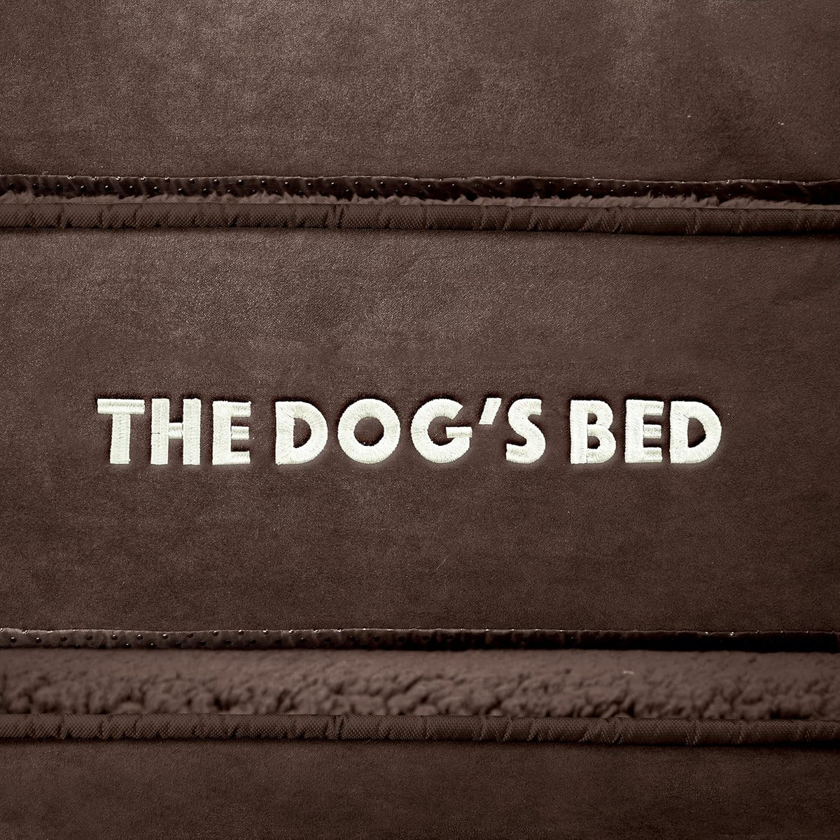 The Dog’s Bed Orthopedic Headrest Dog Bed XL Brown Plush 46x28, Memory Foam, Pain Relief for