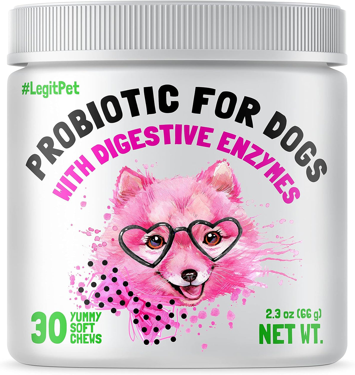 Probiotics for Dogs Natural Digestive Enzymes Prebiotics for Allergy Itch Relief Gut Flora