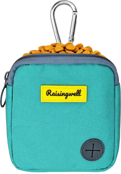 Dog Treat Pouch for Pet Walking and Training with Clicker Poop Bags Small Fanny Zipper Pack Holder