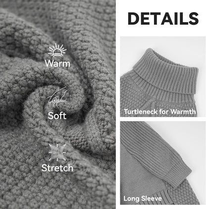 cyeollo 4XL Dog Sweater,Knitwear Pullover Sweaters Turtleneck Fall Winter Dog Clothes Sweaters for