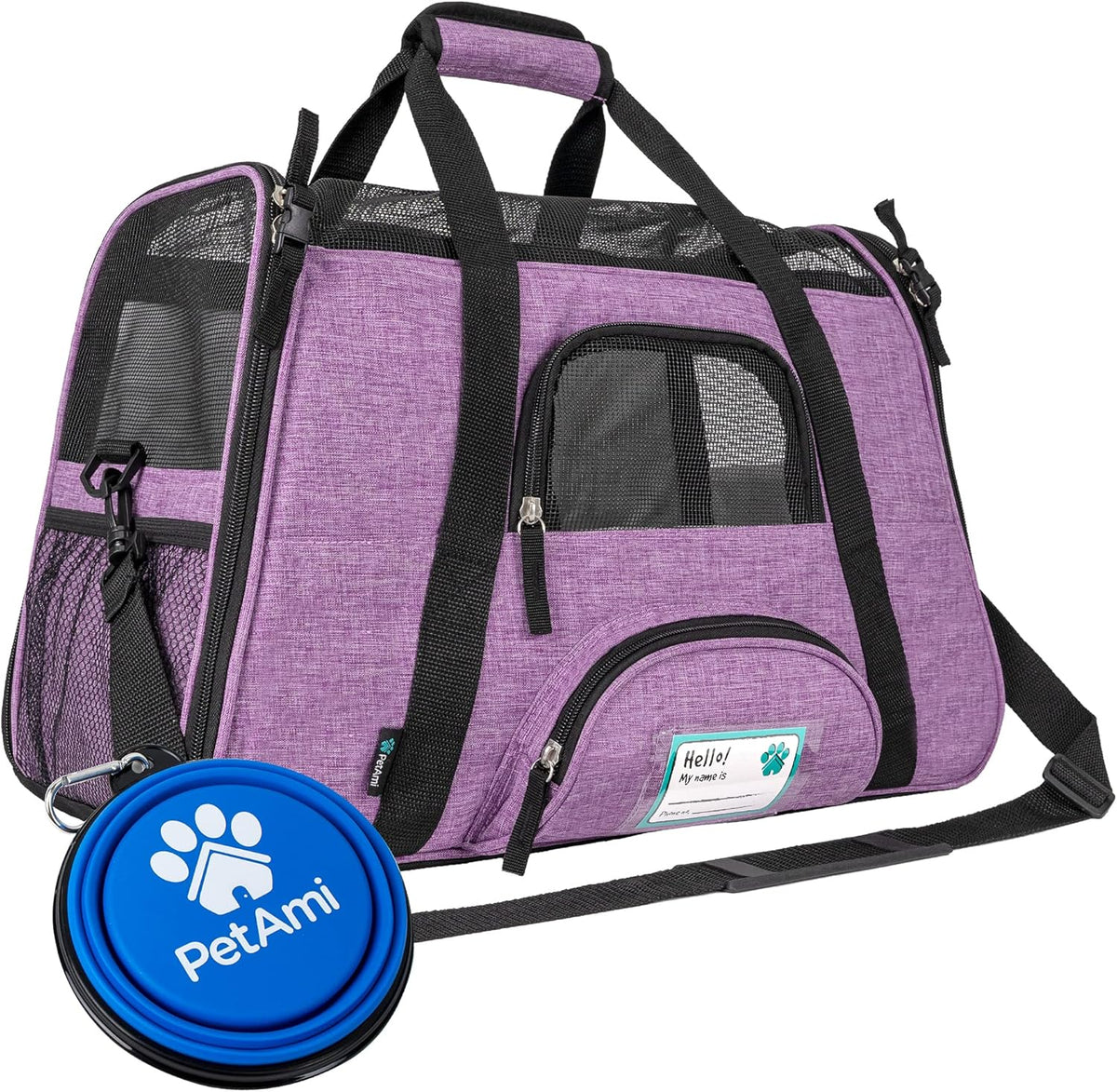 PetAmi Airline Approved Pet Carrier for Cat, Soft Sided Dog Carrier for Small Dog, Cat Travel