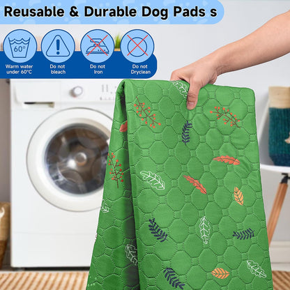 Sunheir Washable Pee Pads for Dogs Extra Large 48" x 60" 2-Pack, Reusable Puppy Pads Pet Training