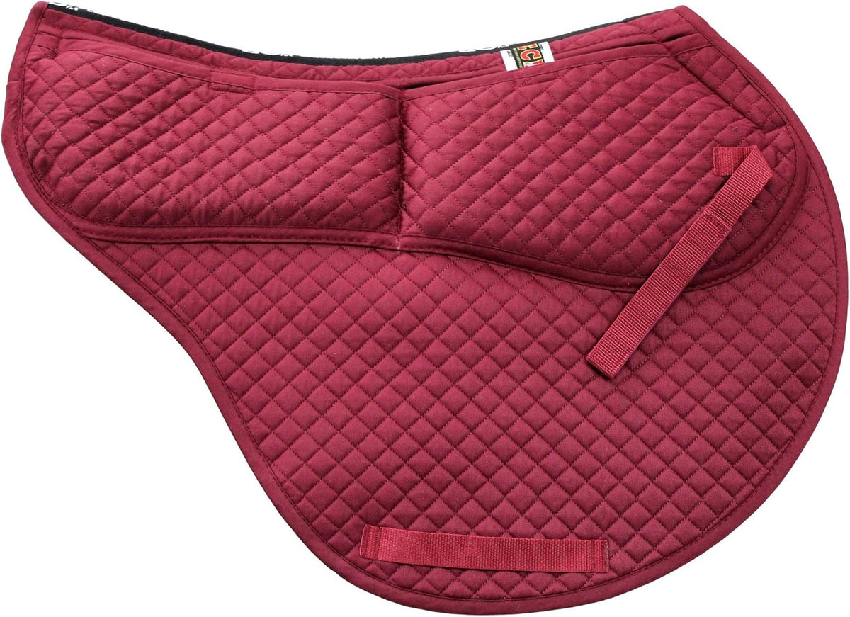 ECP Equine Comfort Products All-Purpose Contoured Correction Saddle Pad with Adjustable Memory Foam