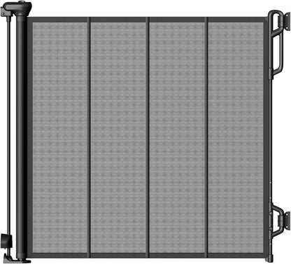Reinforced Retractable Baby Gate or Mesh Dog Gate,Easy to Use for Stairs, Doorways, Hallways