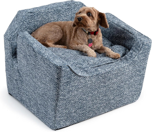 Snoozer Dog Car Seat, Lookout I Dog Booster Car Seat for Small Dogs Under 25lbs, Size: Medium