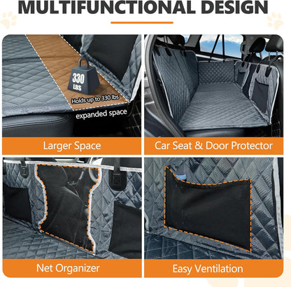 Back Seat Extender for Dog,Waterproof Hard Bottom Dog Car Seat Cover for Back Seat