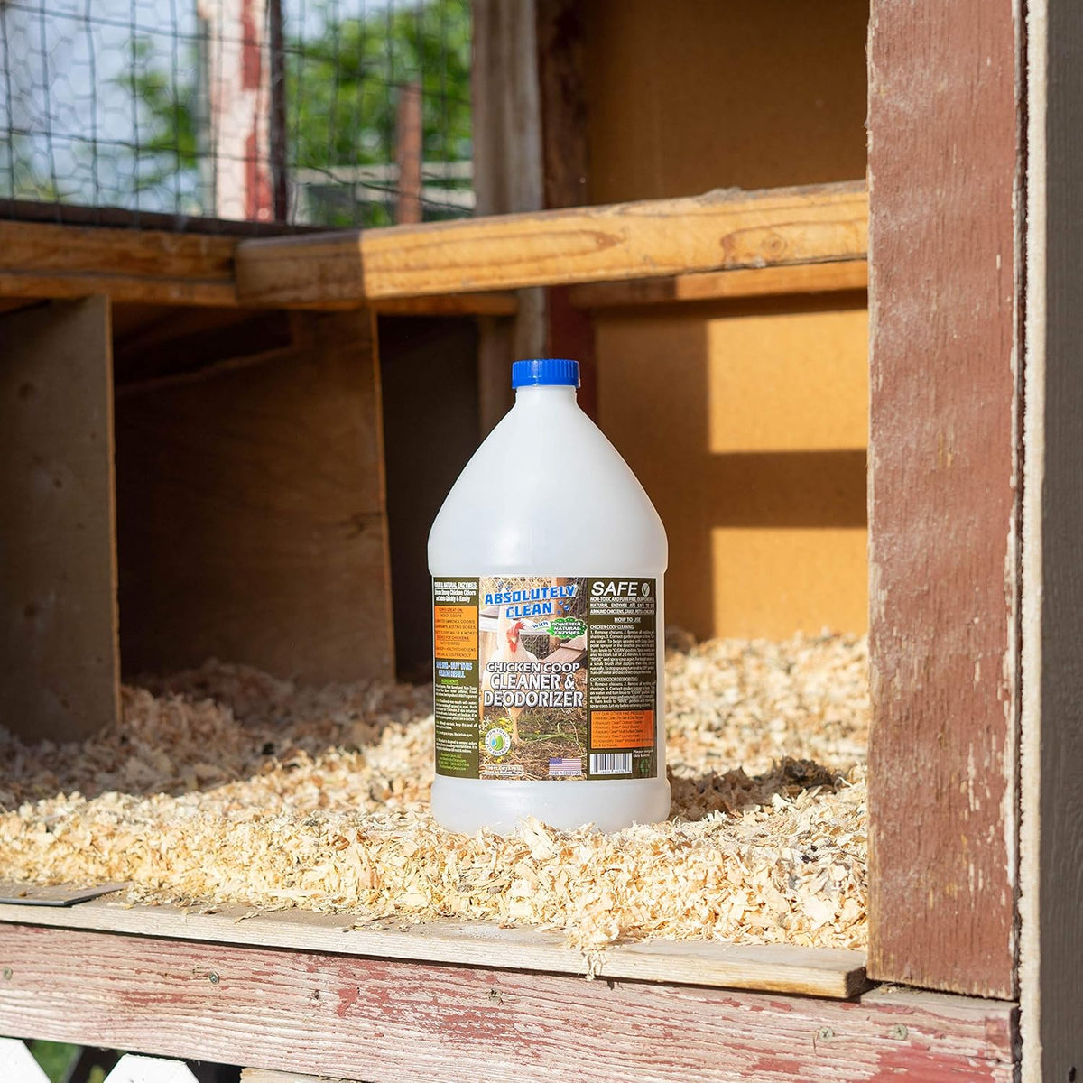 Absolutely Clean Chicken Coop Cleaner and Deodorizer, Veterinarian Approved, Powerful, Natural