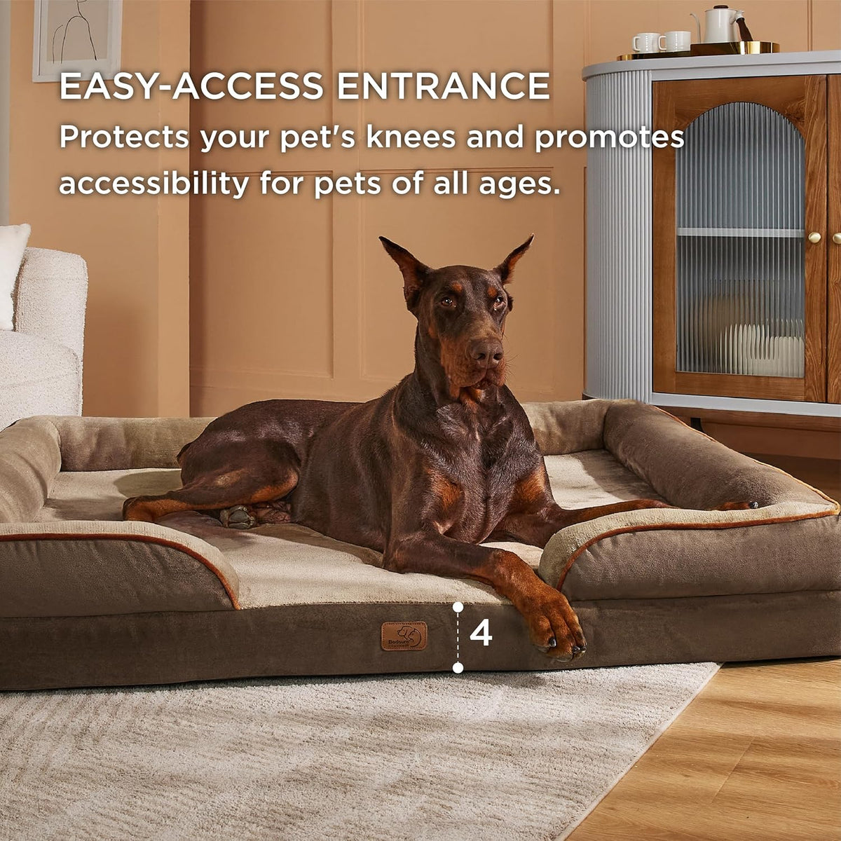 Bedsure XXL Orthopedic Dog Bed for Extra Large Dogs - Washable Giant Dog Cat Bed Waterproof