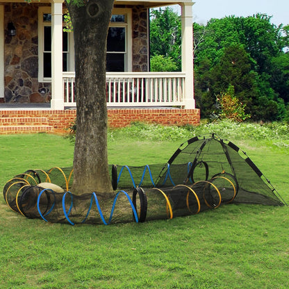 Cat Tent for Indoor and Outdoor Cat Enclosures(Outdoor, Tunnel, and Playhouse) Kitty Playpen