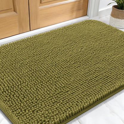 OLANLY Dog Door Mat for Muddy Paws 30x20, Absorbs Moisture and Dirt, Absorbent Non-Slip Washable