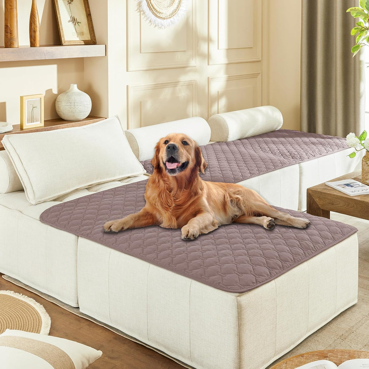 gogobunny 100% Double Sided Waterproof Dog Blanket Soft Pet Bed Cover Reversible Protect Furniture