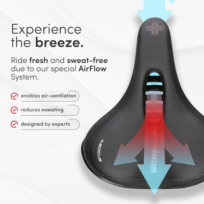 Wittkop Bike Seat I Bicycle Seat for Men and Women, Waterproof Bike Saddle with Innovative