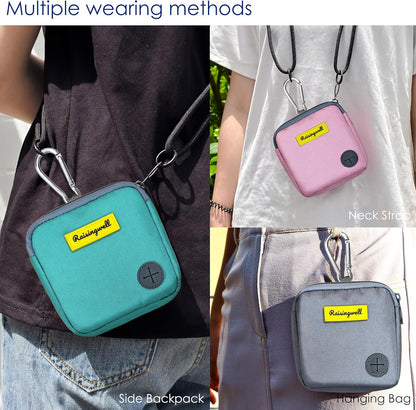 Dog Treat Pouch for Pet Walking and Training with Clicker Poop Bags Small Fanny Zipper Pack Holder