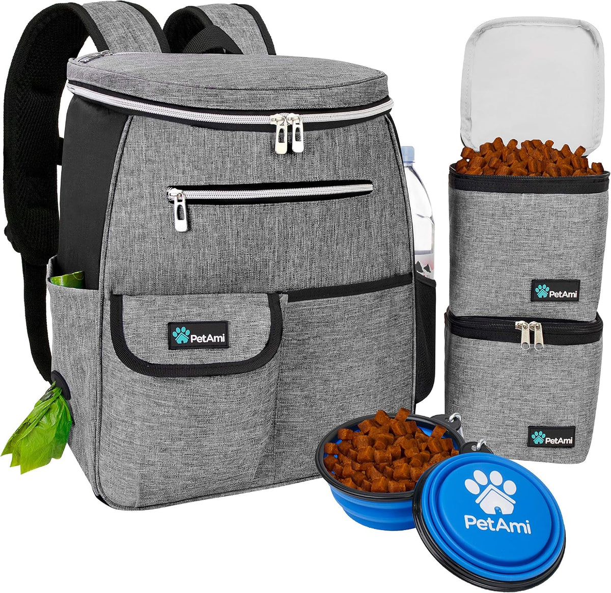 PetAmi Dog Travel Bag Backpack, Airline Approved Dog Bags for Traveling, Puppy Diaper Bag Supplies