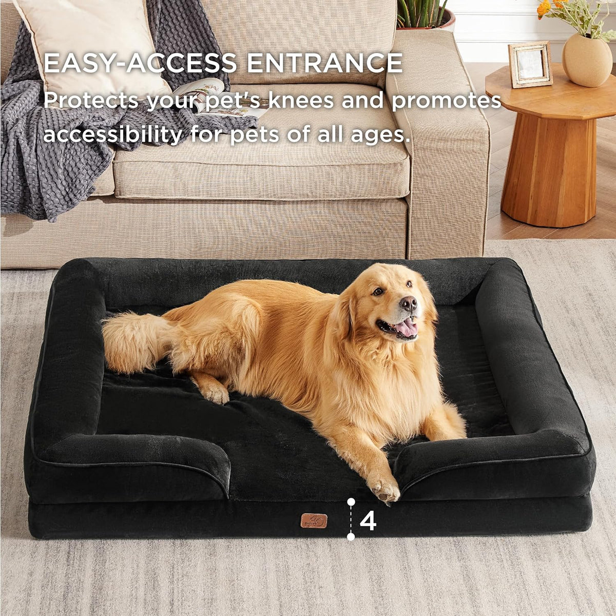 Bedsure XXL Orthopedic Dog Bed for Extra Large Dogs - Washable Giant Dog Cat Bed Waterproof