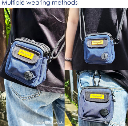 Dog Treat Pouch for Pet Walking and Training with Clicker, Poop Bags and Three Bags Design Small