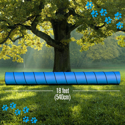 Houseables Dog Tunnel, Dog Agility Tunnel, Agility Equipment, Puppy Obstacle Course, Pet