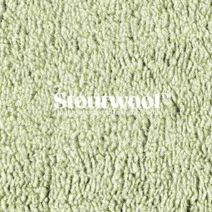 Stoutwool Indestructible Dog Bed - Fluffy Chew Proof Dog Crate Pad - Tough Kennel Pad for