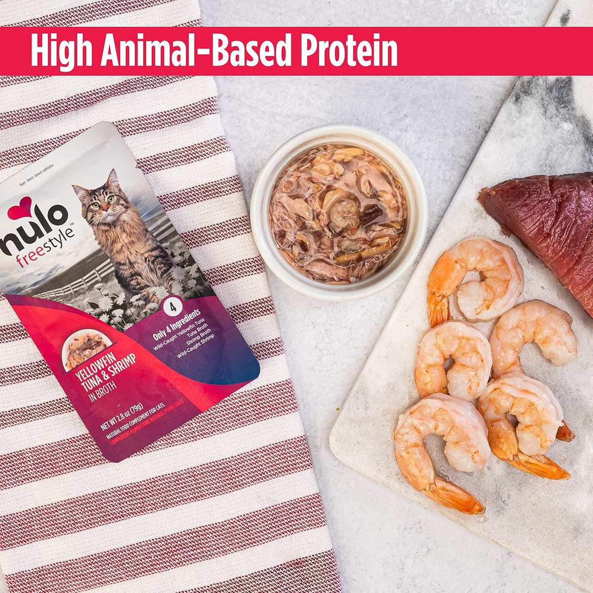 Nulo Freestyle Cat & Kitten Wet Cat Food Pouch, Premium All Natural Grain-Free Soft Cat Food Topper