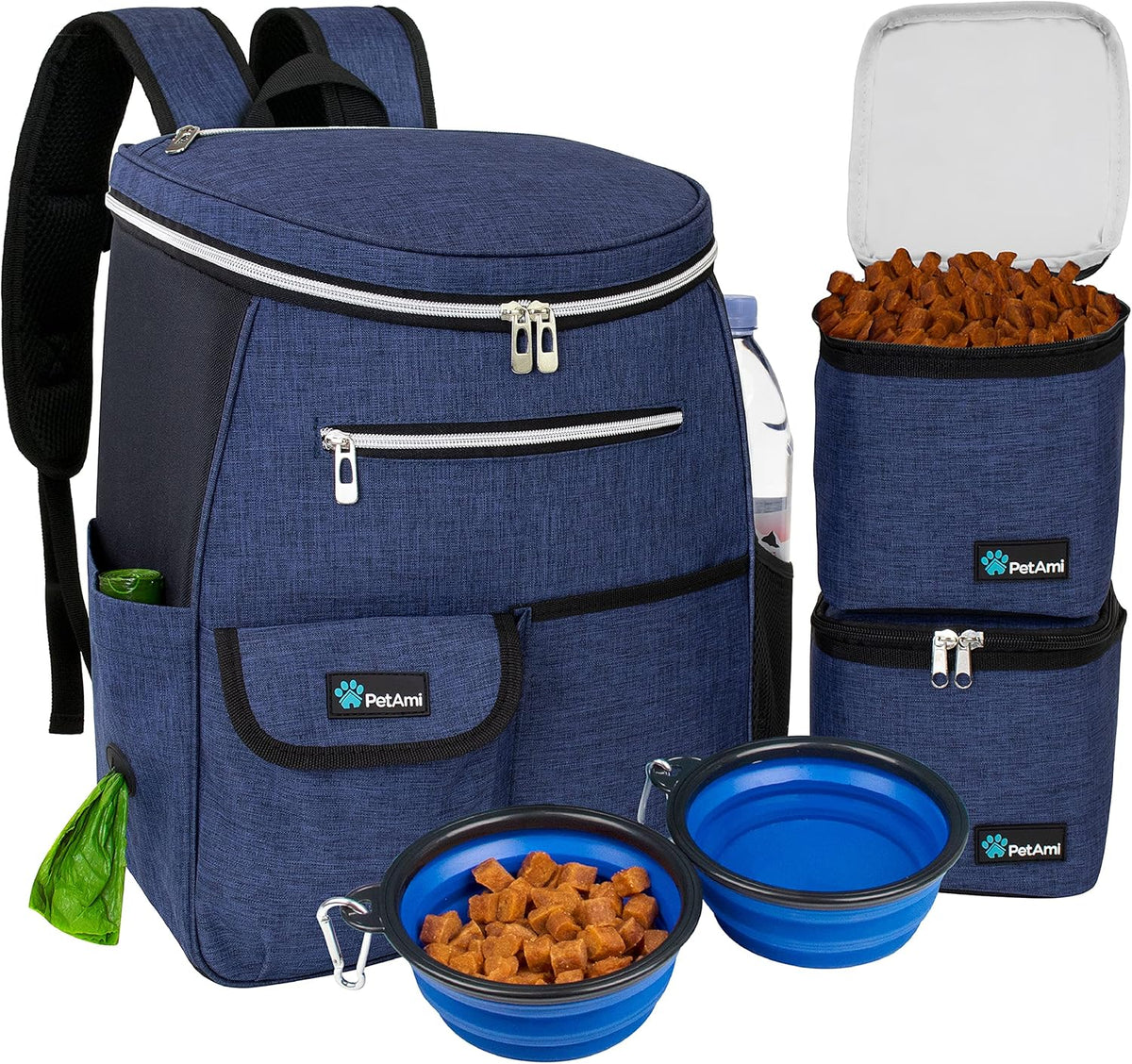 PetAmi Dog Travel Bag Backpack, Airline Approved Dog Bags for Traveling, Puppy Diaper Bag Supplies
