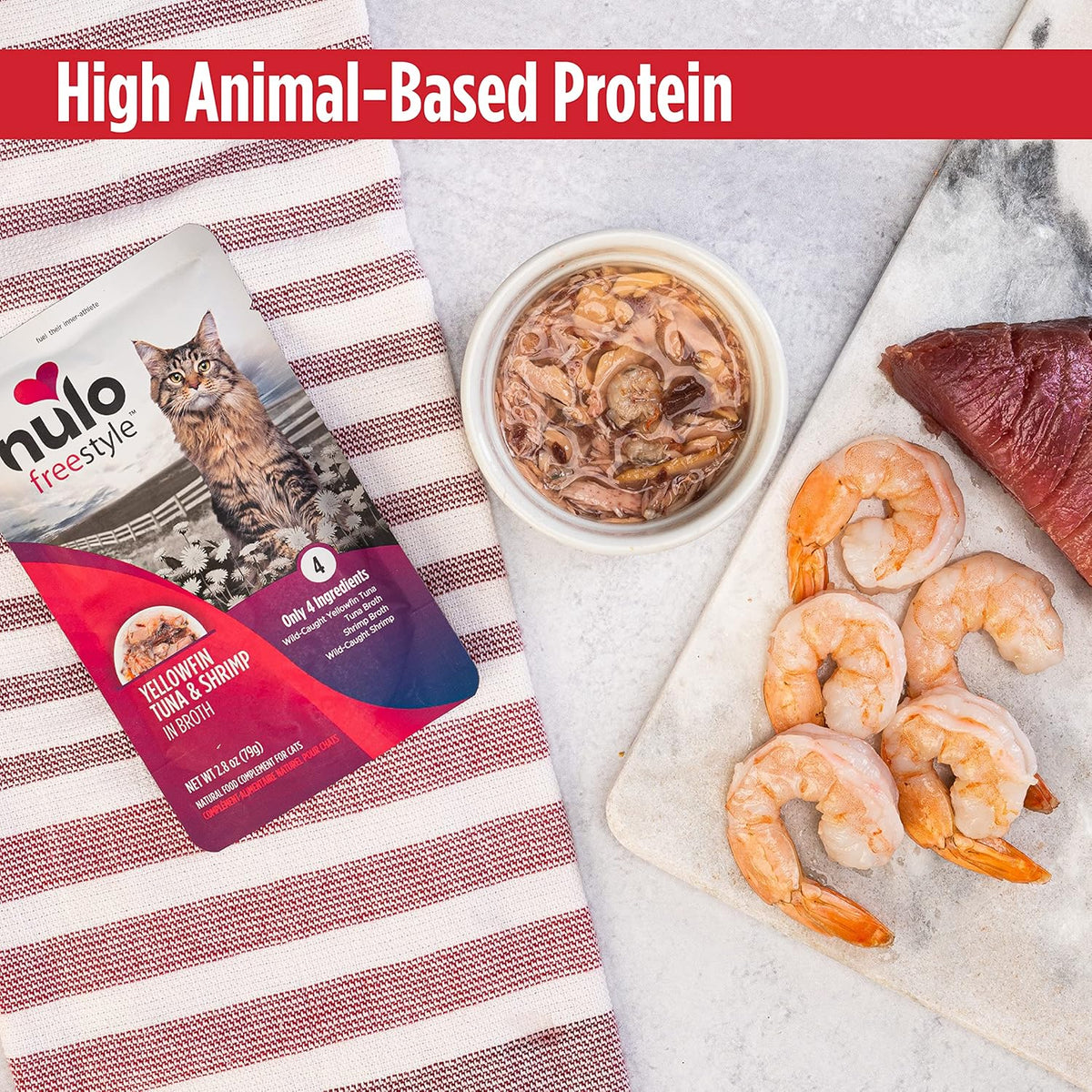 Nulo Freestyle Cat & Kitten Wet Cat Food Pouch, Premium All Natural Grain-Free Soft Cat Food Topper