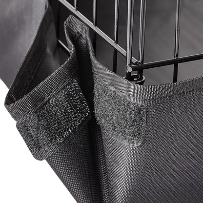 Amazon Basics Leakproof Canvas Bottom Guinea Pig Pet Cage with Divider Set, Black, 47.6"L x 24.2"W