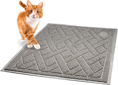 Pawkin Cat Litter Mat, Patented Design with Litter Lock Mesh, Extra Large, Durable, Easy to Clean
