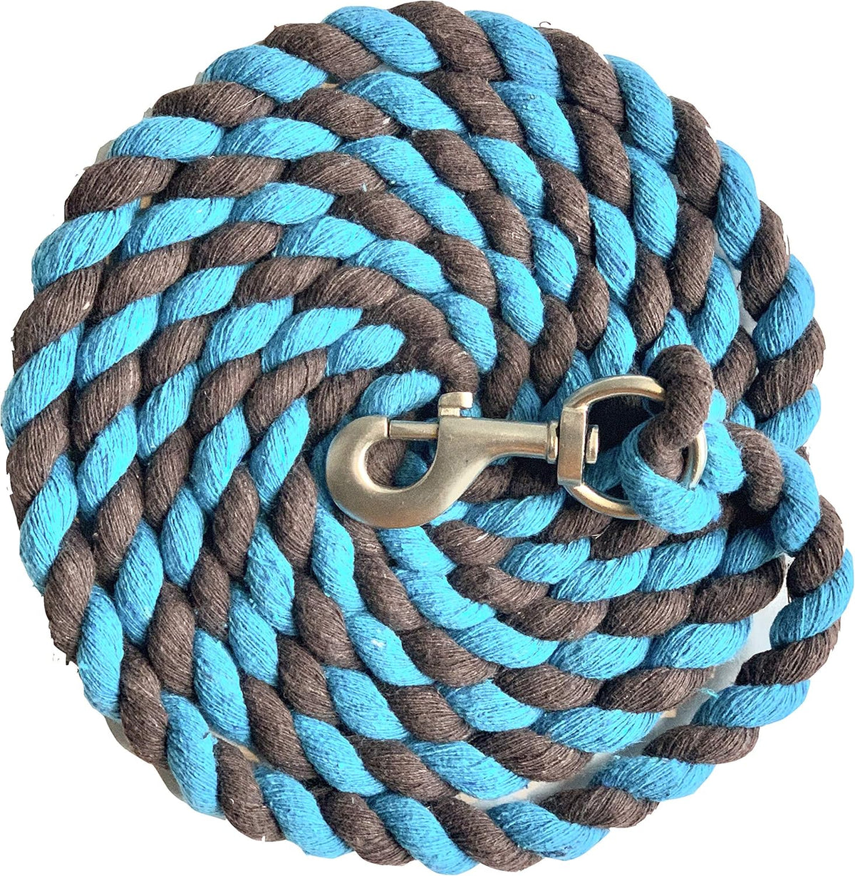 Majestic Ally Pack of 2 Solid Cotton Lead Rope for Horses & Livestock – 10 Foot Long and 5/8 inch