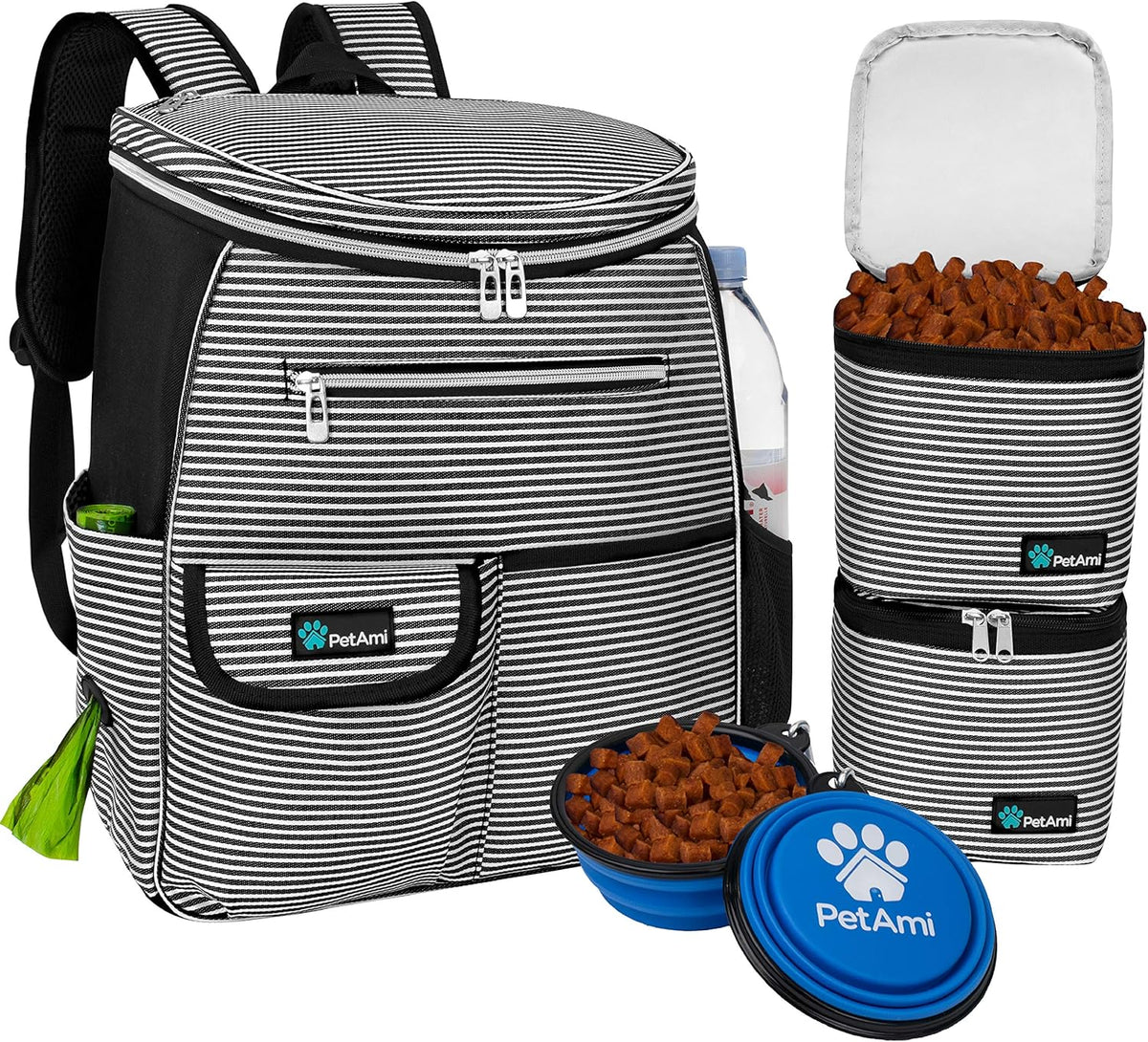 PetAmi Dog Travel Bag Backpack, Airline Approved Dog Bags for Traveling, Puppy Diaper Bag Supplies
