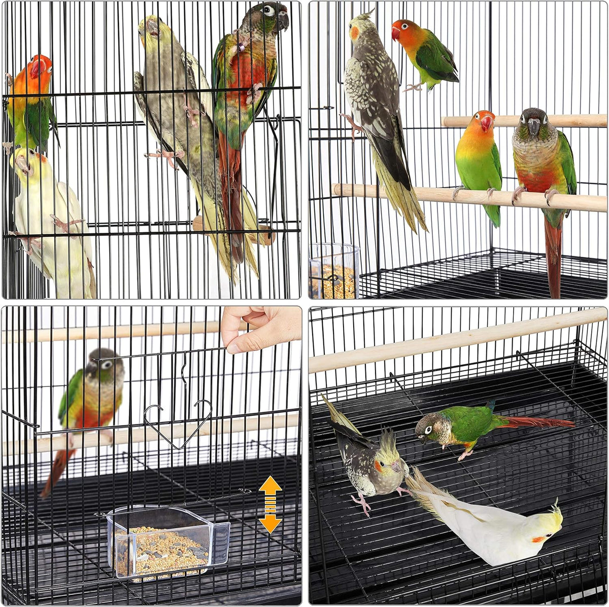 Yaheetech 30'' Length Flight Bird Cage Iron Flight Parrot Cage for Small Parrots Parakeets