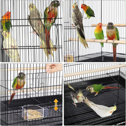 Yaheetech 30'' Length Flight Bird Cage Iron Flight Parrot Cage for Small Parrots Parakeets