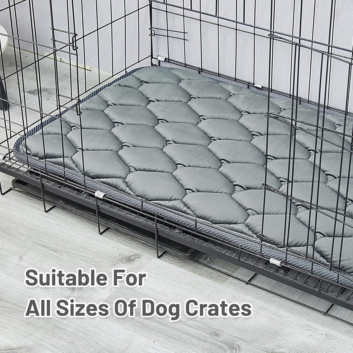 Dog Crate Mats,Soft Kennel Pads Washable with Anti-Slip Bottom,Dog Kennel Pads for Sleeping,Pets