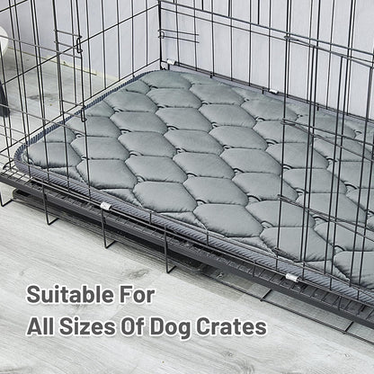 Dog Crate Mats,Soft Kennel Pads Washable with Anti-Slip Bottom,Dog Kennel Pads for Sleeping,Pets