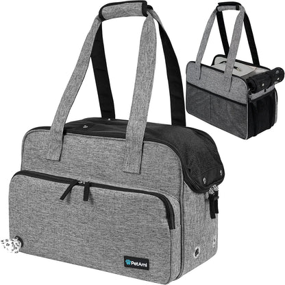 PetAmi Small Dog Purse Carrier, Soft-Sided Pet Carrier Bag with Pockets, Portable Puppy Cat Travel