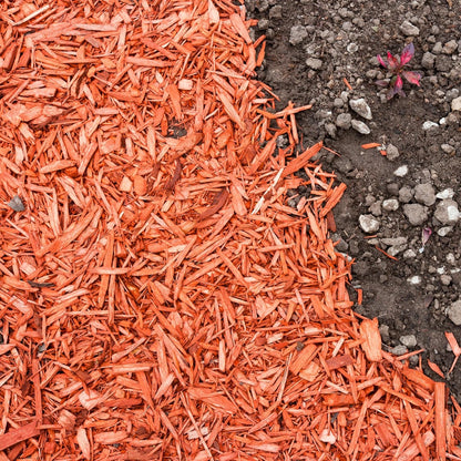 Premium Red Wood Mulch for Indoor, Patio, Potting Media, Gardens, Lawns, and Landscaping (0.3 CF