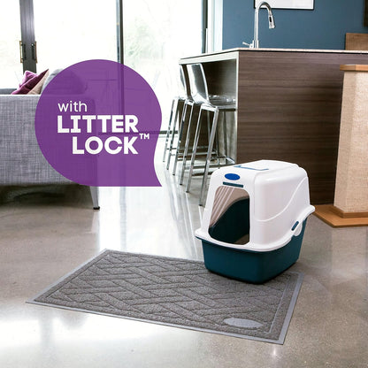 Pawkin Cat Litter Mat, Patented Design with Litter Lock Mesh, Extra Large, Durable, Easy to Clean