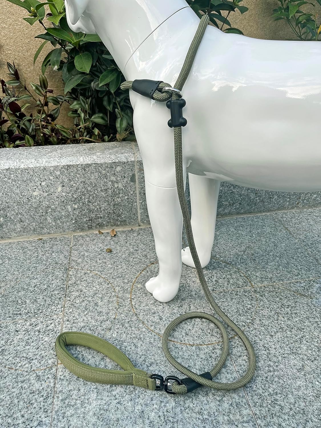 Slip Lead Dog Leash，Strong Nylon Rope Leash and Padded Handle,No Pull Outdoor Walking Training Lead