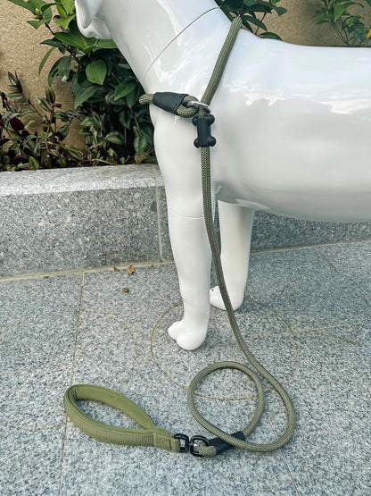 Slip Lead Dog Leash，Strong Nylon Rope Leash and Padded Handle,No Pull Outdoor Walking Training Lead