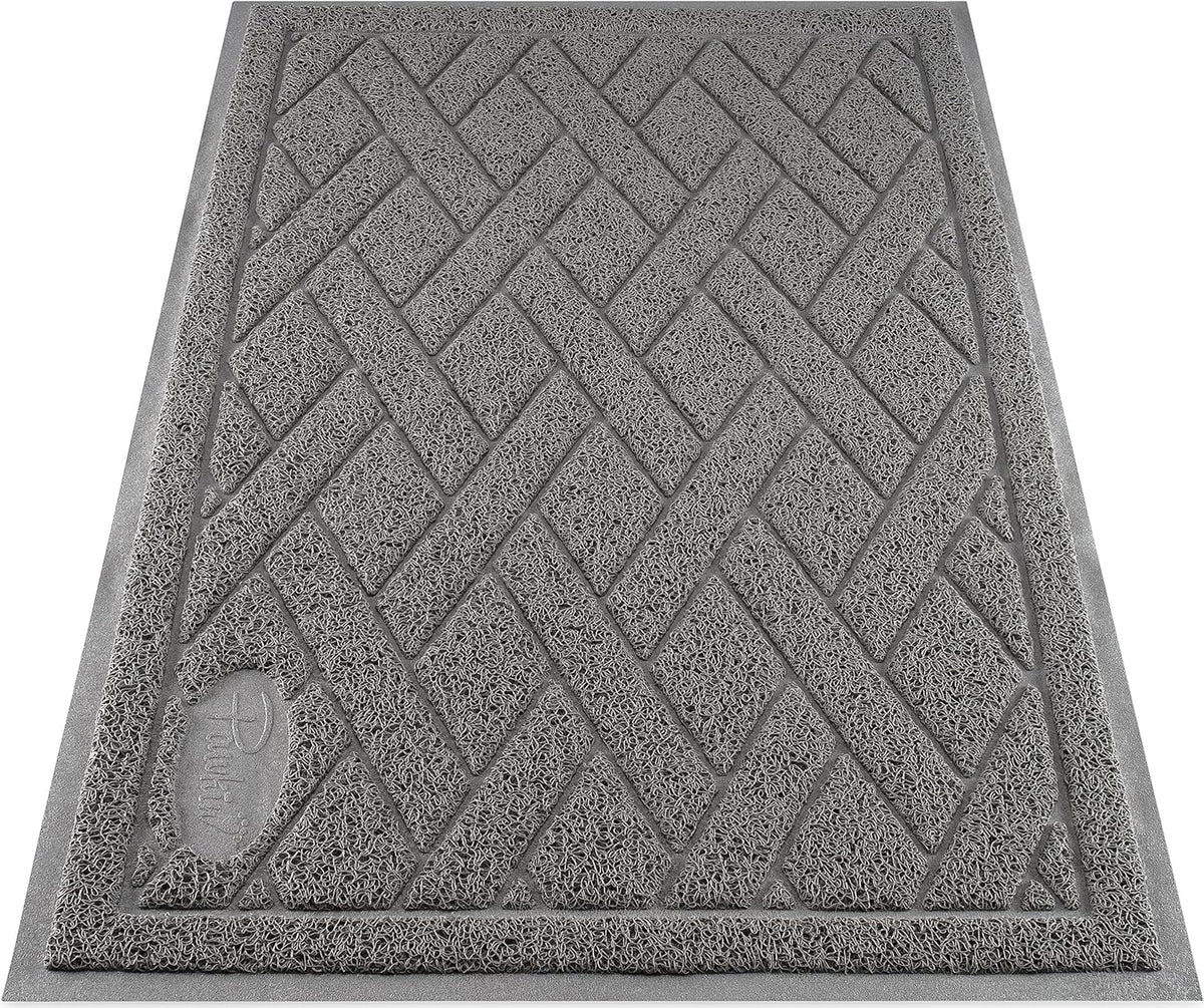 Pawkin Cat Litter Mat, Patented Design with Litter Lock Mesh, Extra Large, Durable, Easy to Clean