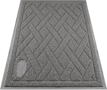 Pawkin Cat Litter Mat, Patented Design with Litter Lock Mesh, Extra Large, Durable, Easy to Clean